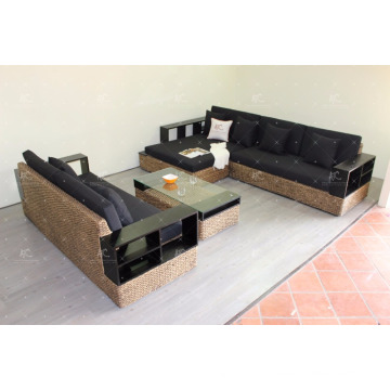 Best selling Water Hyacinth Large Living Sofa Indoor Home Furniture